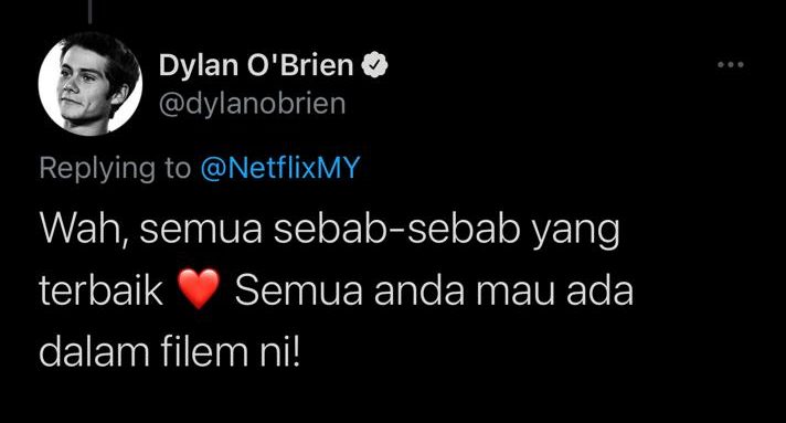 Fans in awe over “Love and Monsters” star Dylan O’Brien tweeting in Malay, celeb, Dylan O'Brien, movie, news, OTT, theHive.Asia