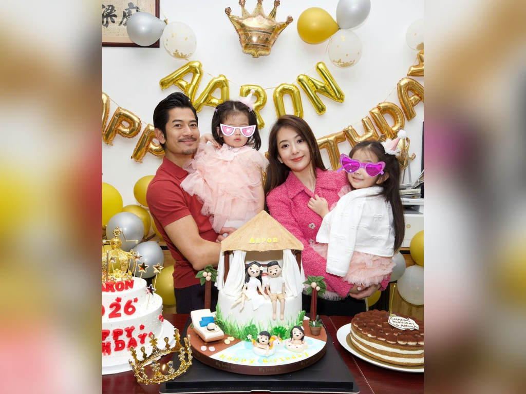 Aaron Kwok finally gets to celebrate birthday with family