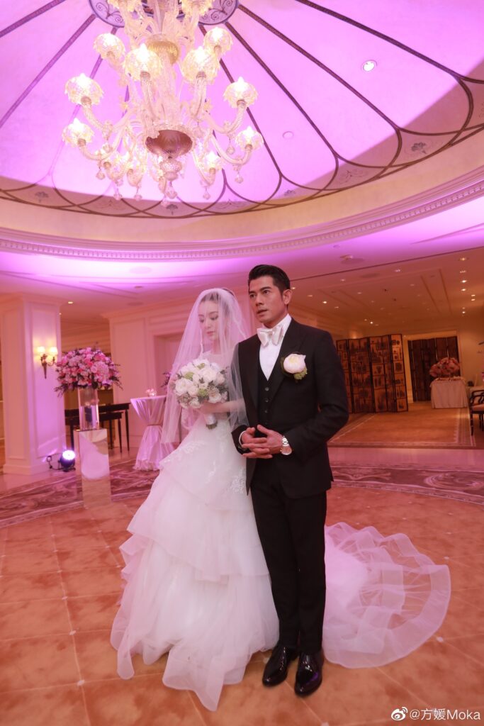 Moka Fang shares rare wedding photos on social media, aaron kwok, celeb asia, moka fang, theHive.Asia