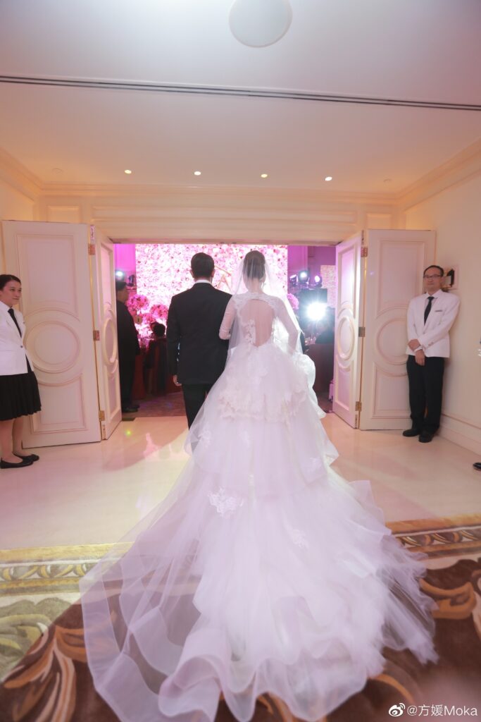 Moka Fang shares rare wedding photos on social media, aaron kwok, celeb asia, moka fang, theHive.Asia