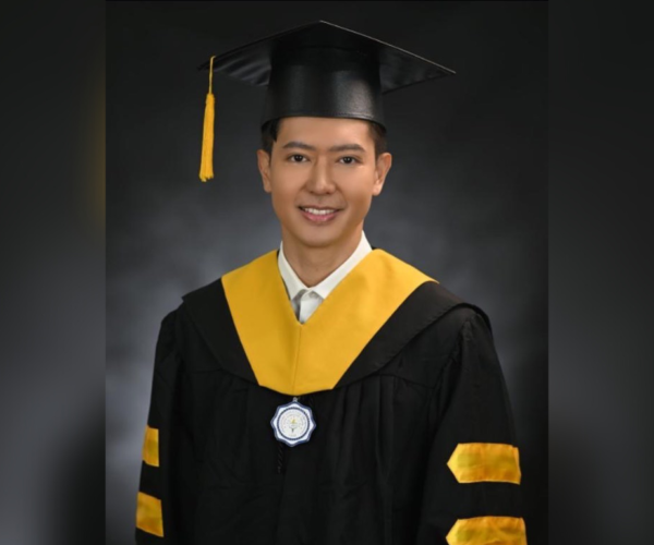 Ronnie Liang is now a Master’s degree holder