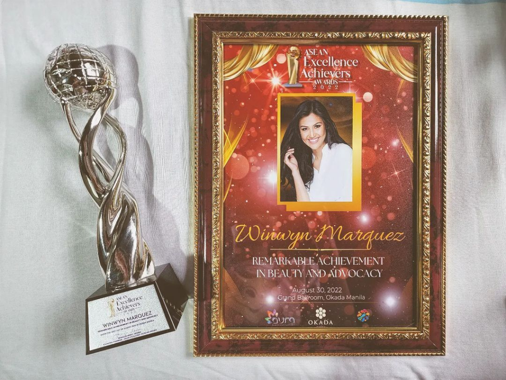 Winwyn Marquez wins award from ASEAN Excellence Achievers Awards