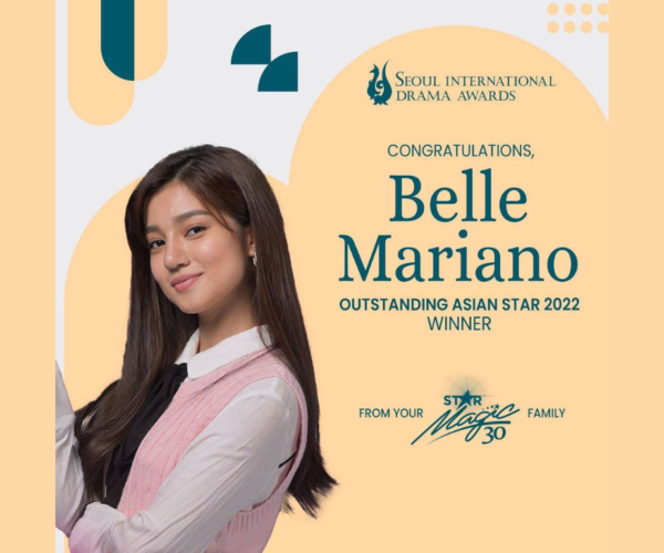 Belle Mariano wins Outstanding Asian Star