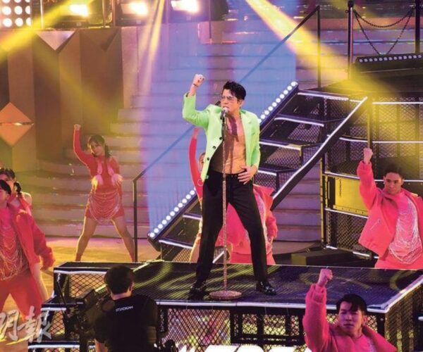 Aaron Kwok performs at TVB Anniversary Gala