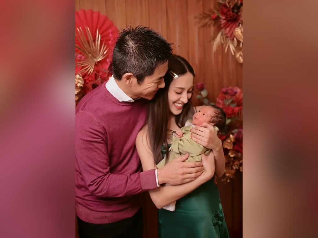 Grace Chan shares first images of baby Carlos