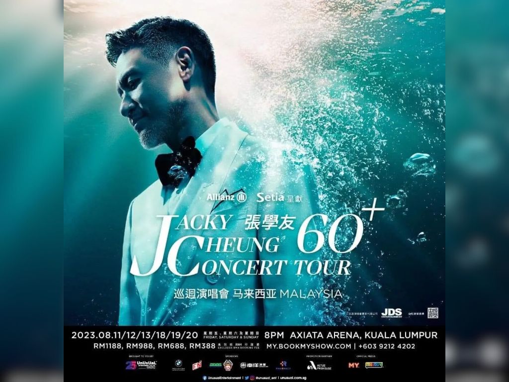 Jacky Cheung to perform six-show concert in Malaysia   