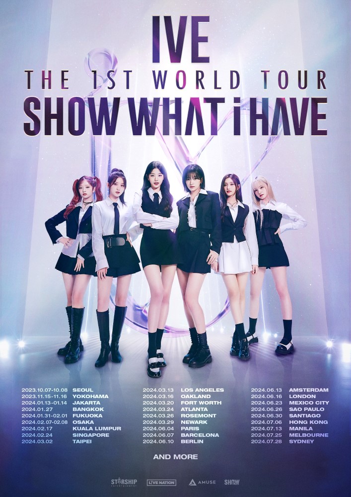 IVE announces KL and Singapore dates for upcoming world tour, celeb, concert, concert tour, IVE, k-pop, music, news, theHive.Asia