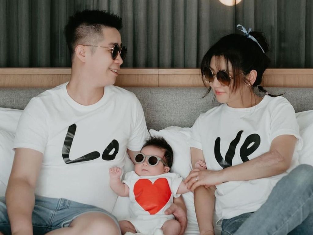 Selina Jen reveals baby boy for the first time