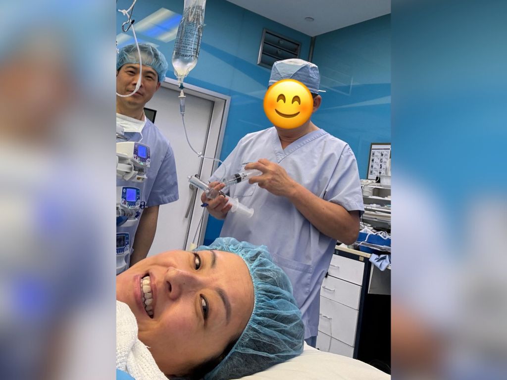 Hilary Tsui undergoes surgery for slipped disc