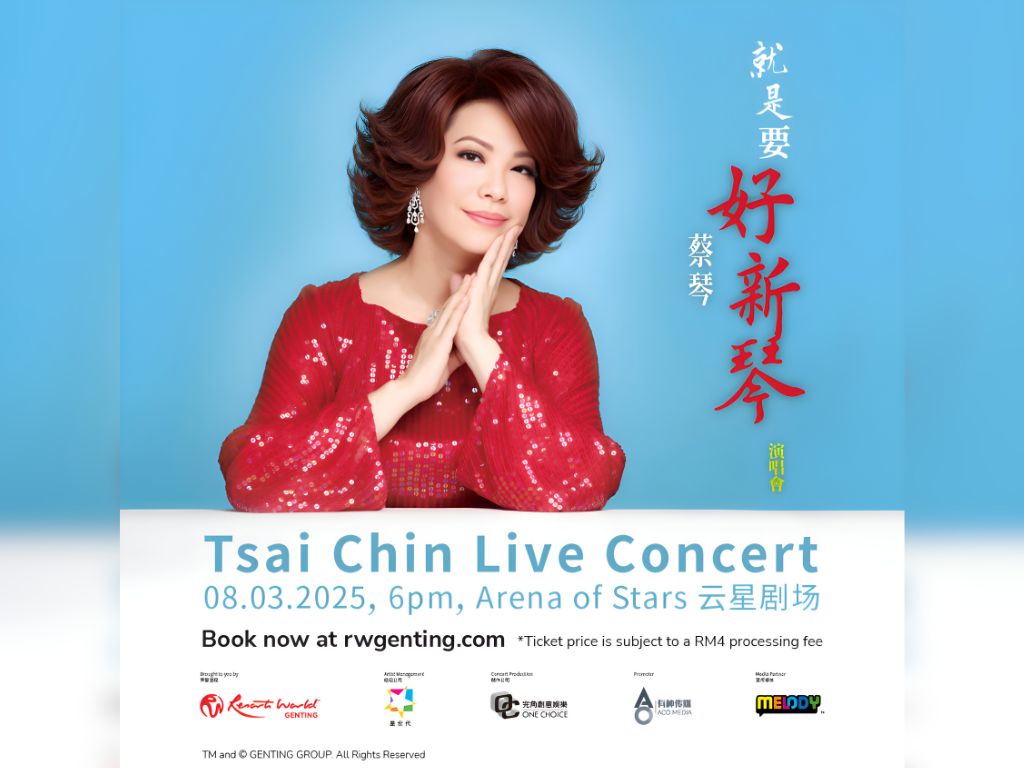 Tsai Chin to entertain Malaysian fans this coming March 2025