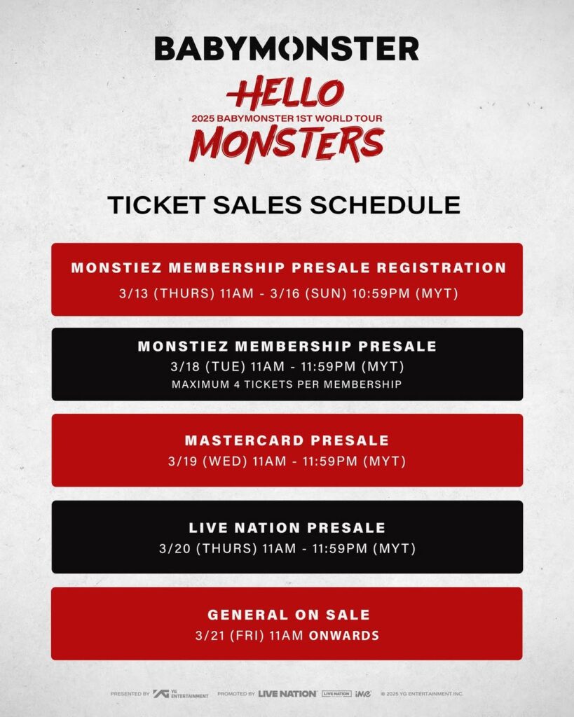 BABYMONSTER to bring their first world tour to Malaysia in June, babymonster, celeb, concert, k-pop, music, news, world tour, theHive.Asia