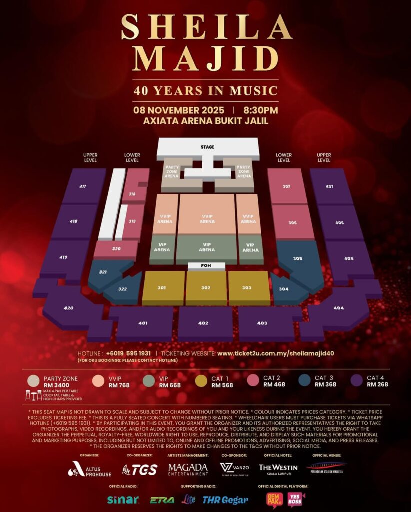 Sheila Majid to celebrate 40 years in showbiz with a Kuala Lumpur mega concert | theHive.Asia Sheila Majid to celebrate 40 years in showbiz with a Kuala Lumpur mega concert, news, celeb, concert, music, sheila majid, theHive.Asia, SnapInsta.to 518891348 17996668904799959 6944310238059243220 n