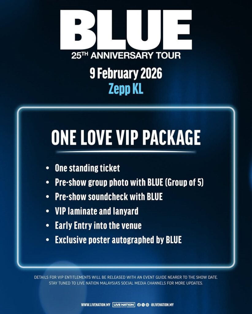 Blue returns to Malaysia for 25th anniversary tour | theHive.Asia Blue returns to Malaysia for 25th anniversary tour, celeb, #BlueinKL, #livenation, music, TheBlue25thAnniversaryTour, theHive.Asia, BlueVIPPackage