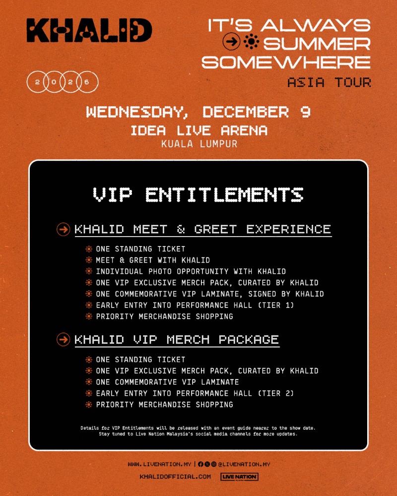 Khalid brings "It's Always Summer Somewhere Tour" to Kuala Lumpur, news, celeb, concert, khalid, music, world tour, theHive.Asia