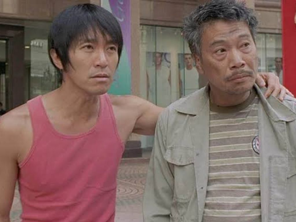 Stephen Chow pays tribute to Ng Man Tat in “Kung Fu Soccer”