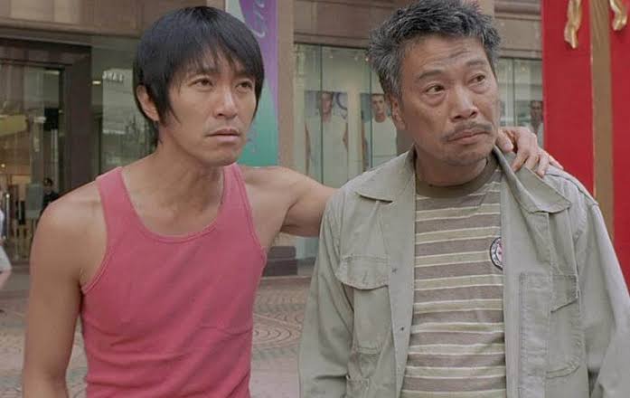Stephen Chow pays tribute to Ng Man Tat in “Kung Fu Soccer”
