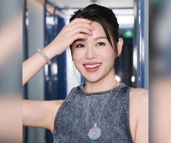Myolie Wu laughs off “the hug of the century”