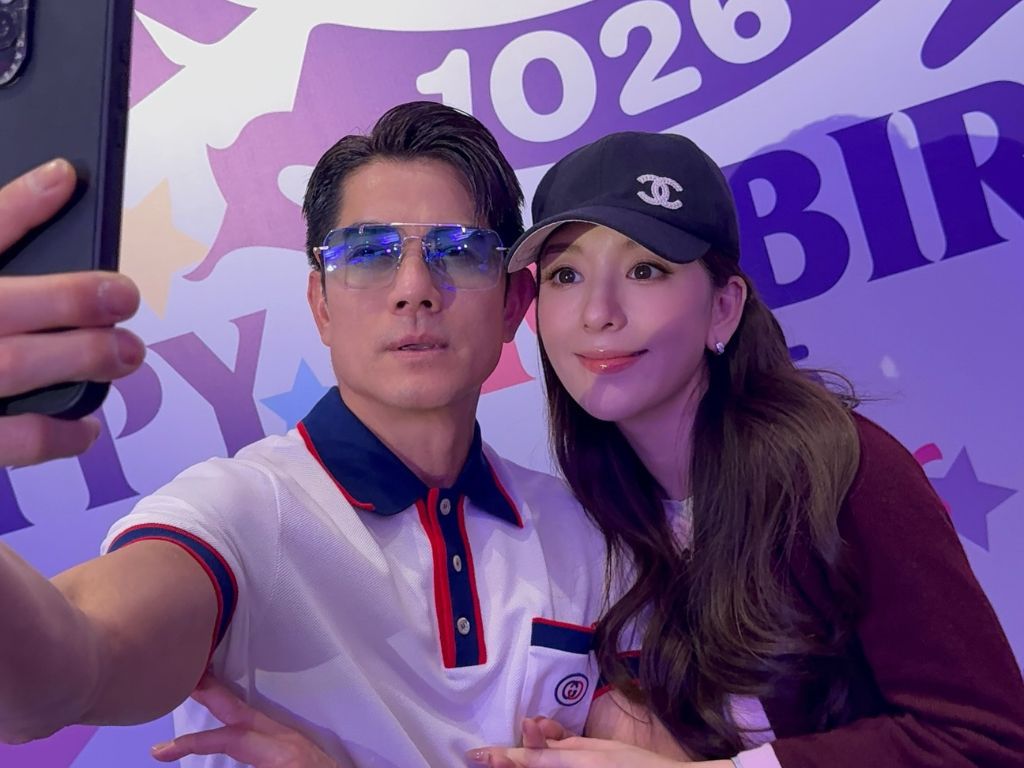 Aaron Kwok says wife Moka Fang is slowly coming out of her shell