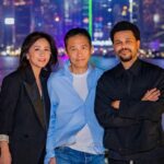 The Weeknd meets up with Tony Leung and Carina Lau ahead of concert