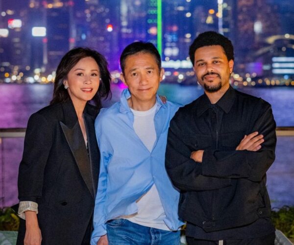 The Weeknd meets up with Tony Leung and Carina Lau ahead of concert